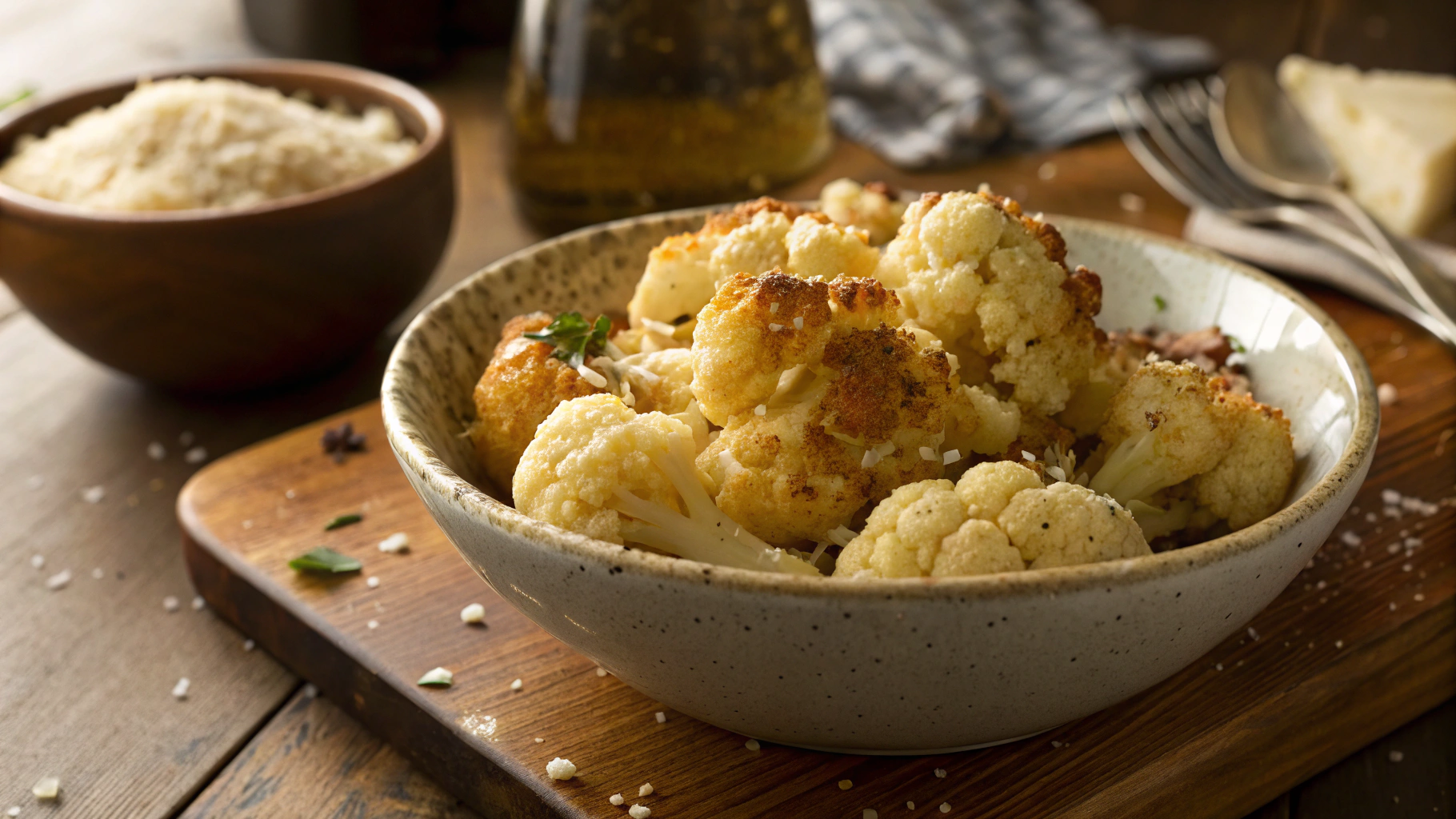 Keto Butter Roasted Frozen Cauliflower