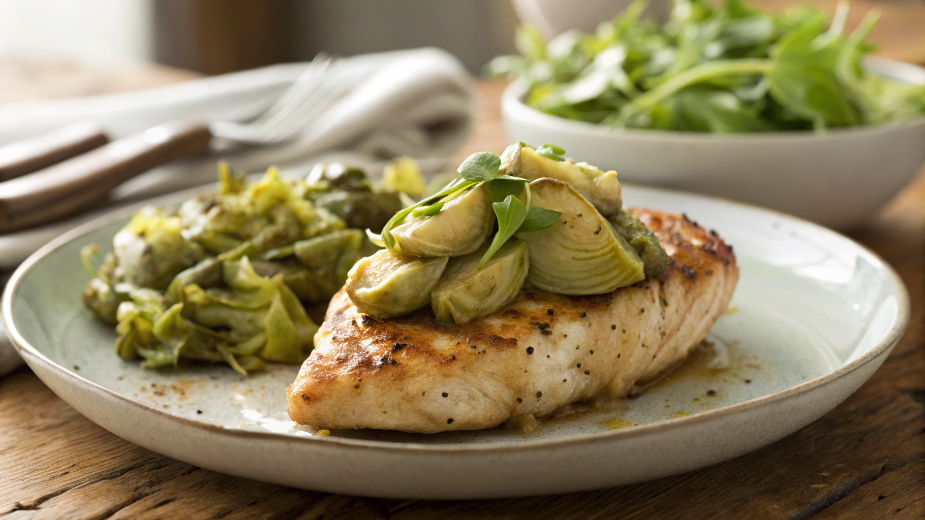 Keto Butterflied Chicken With Artichokes