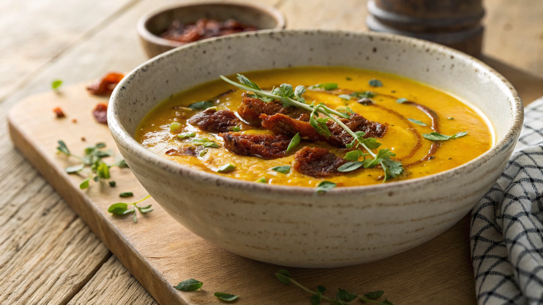 Low Carb Butternut And Chorizo Soup