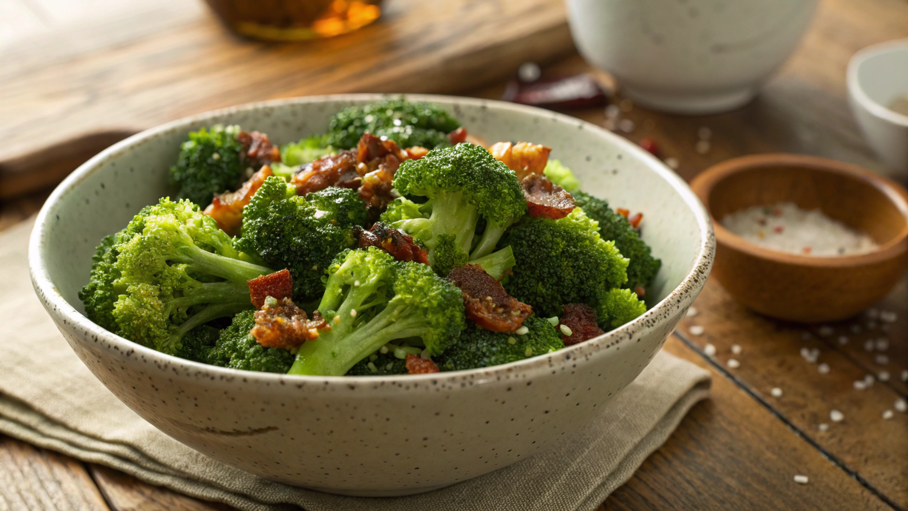 Keto Buttery Broccoli And Bacon