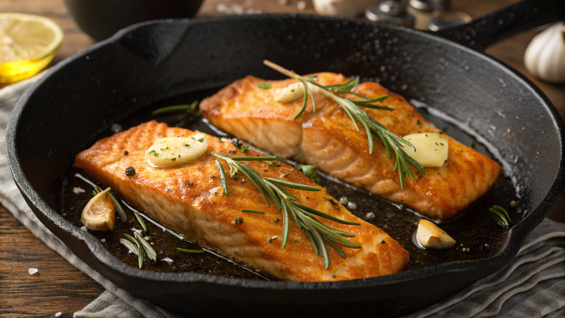 Keto Buttery Pan Fried Salmon