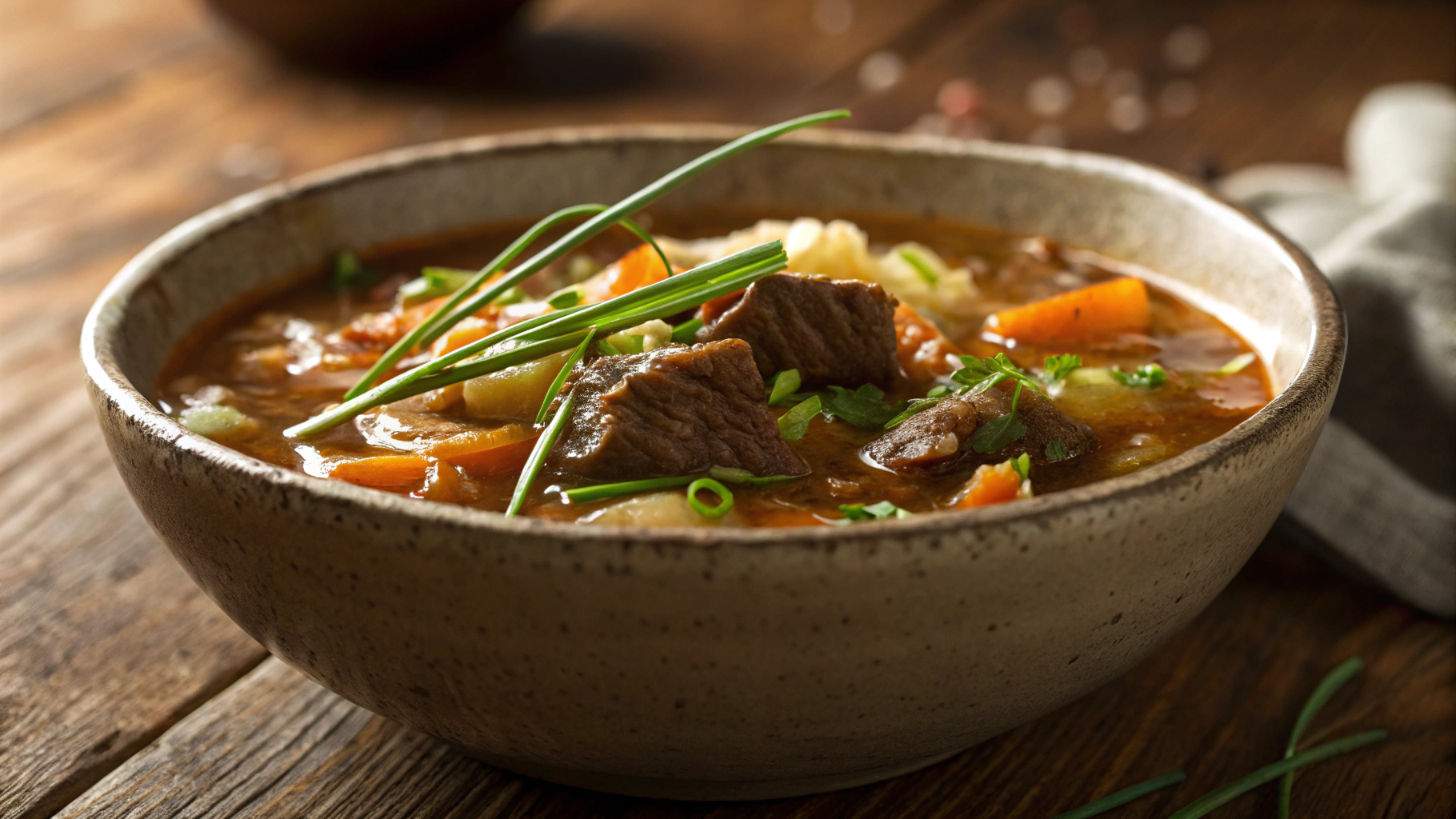 Low Carb Cabbage and Beef Soup