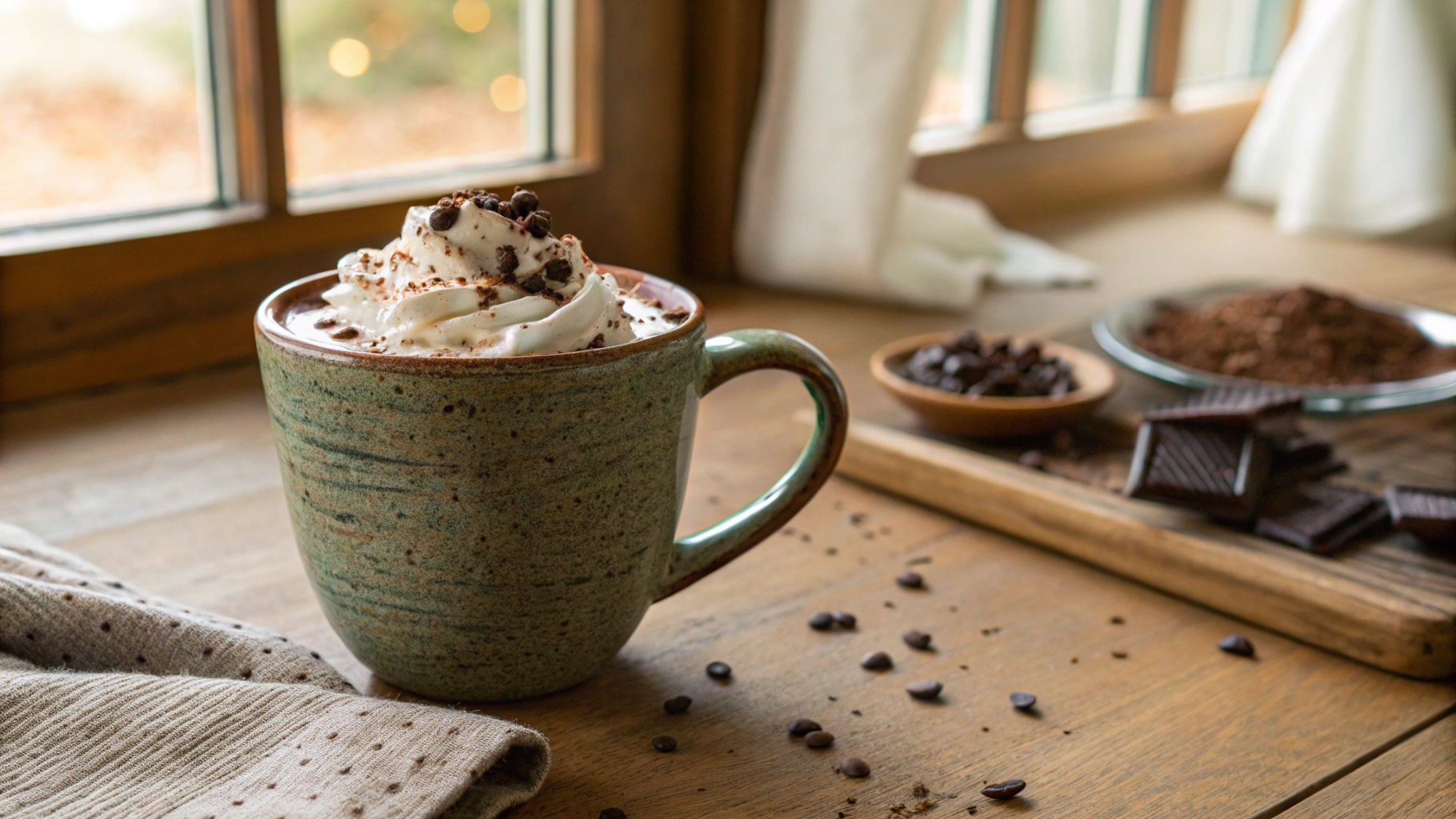 Keto Cacao Nibs Hot Chocolate