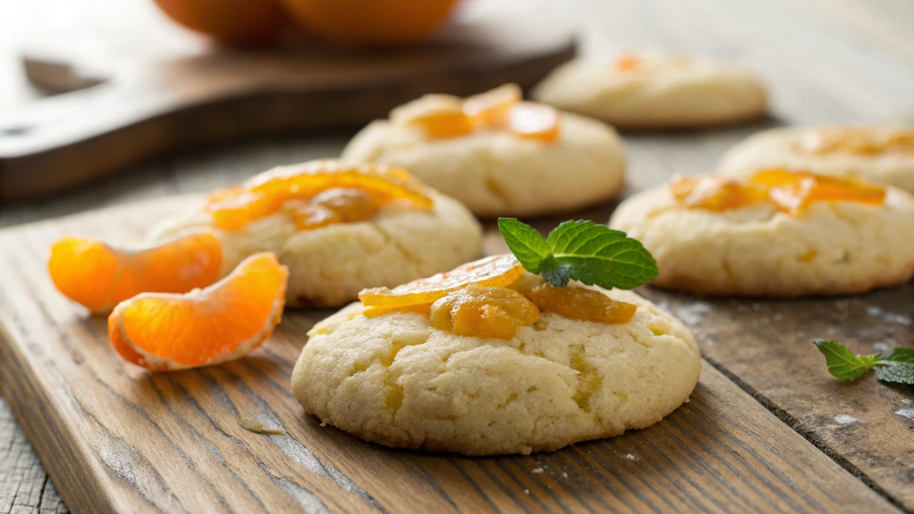 Keto Candied Orange Cream Cheese Cookies