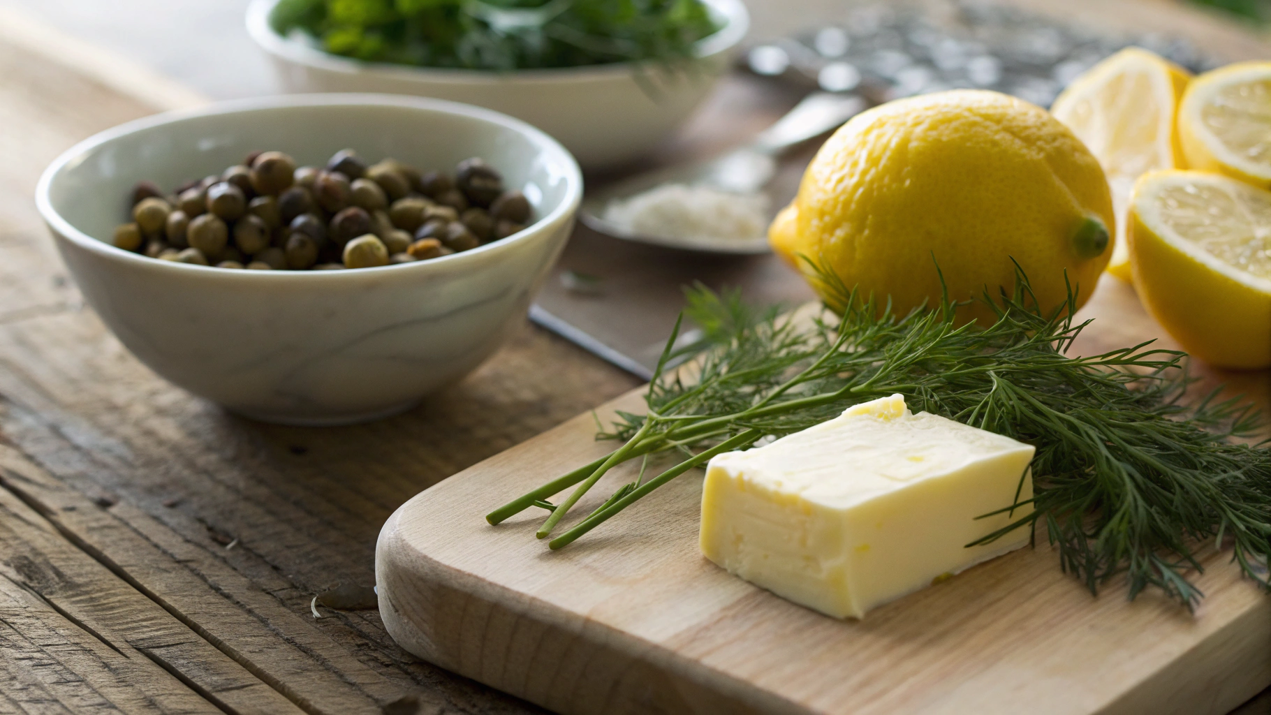 Keto Caper, Dill And Lemon Compound Butter