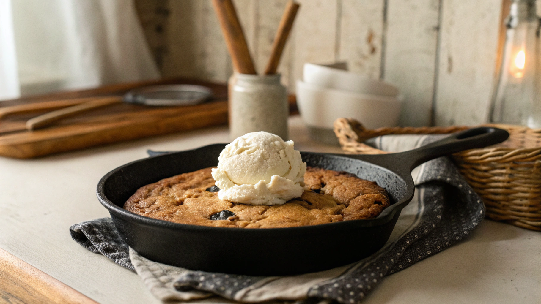 Keto Cast Iron Skillet Cookie