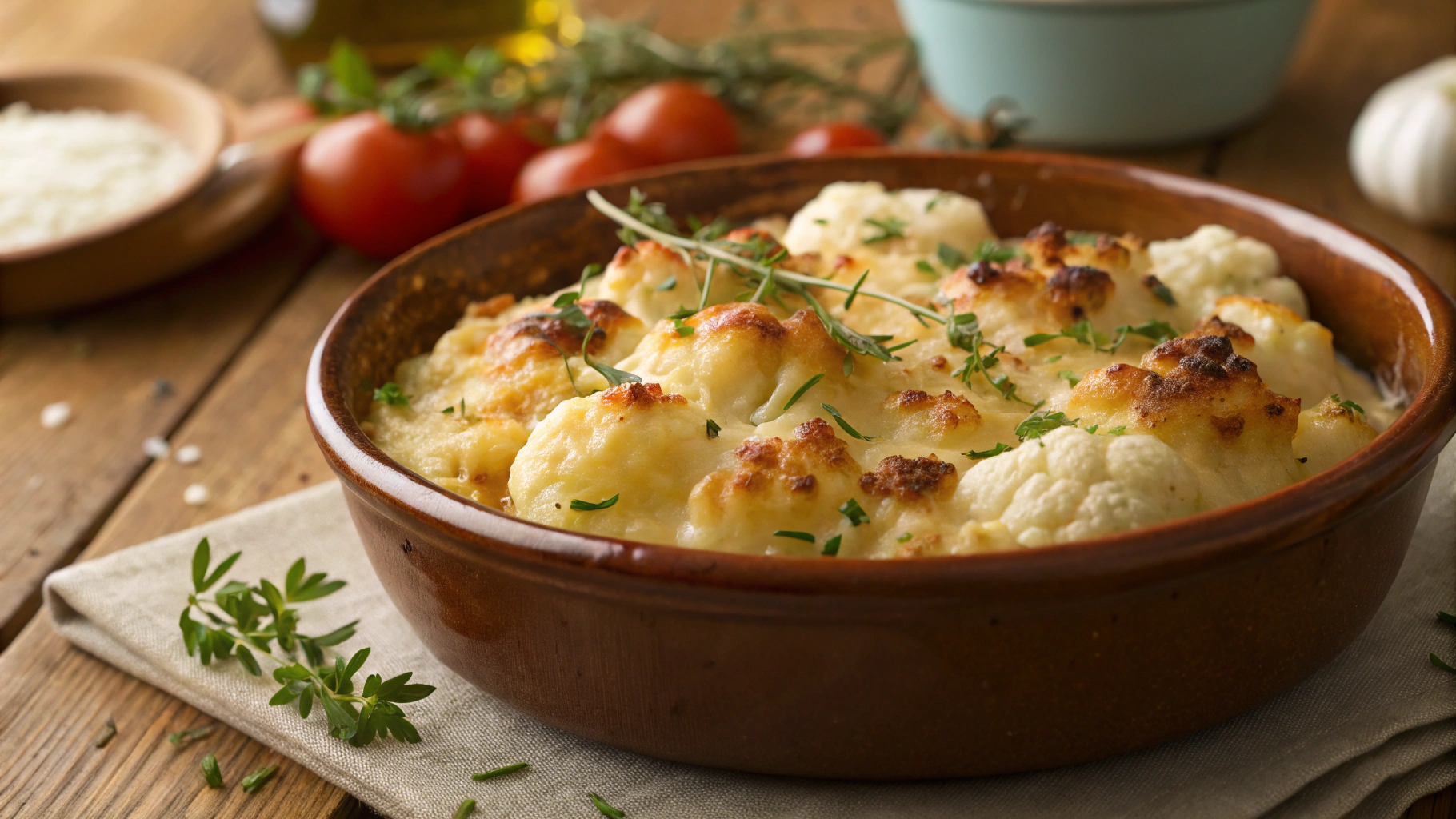 Low Carb Cauliflower Cheese