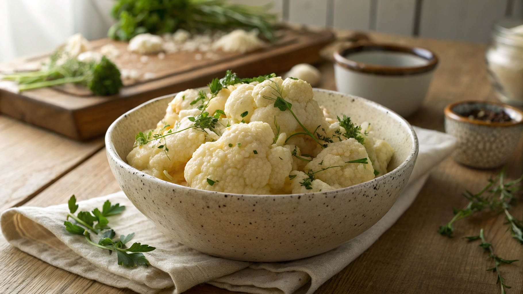 Keto Cauliflower Parm Gratin