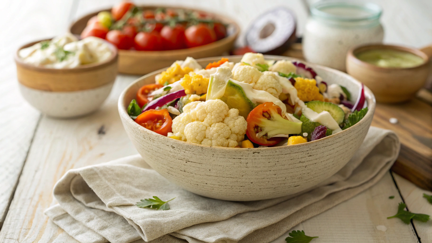 Keto Cauliflower Taco Salad Meal Prep