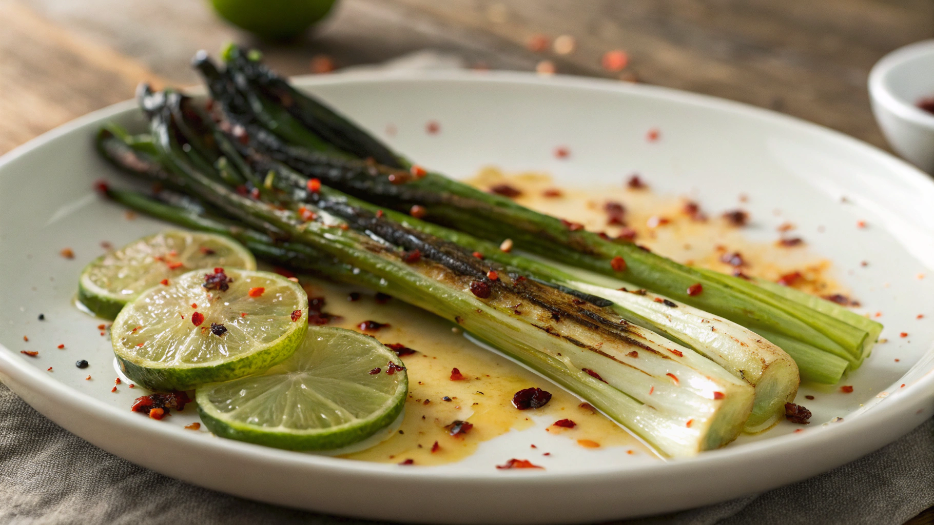 Keto Charred Scallions