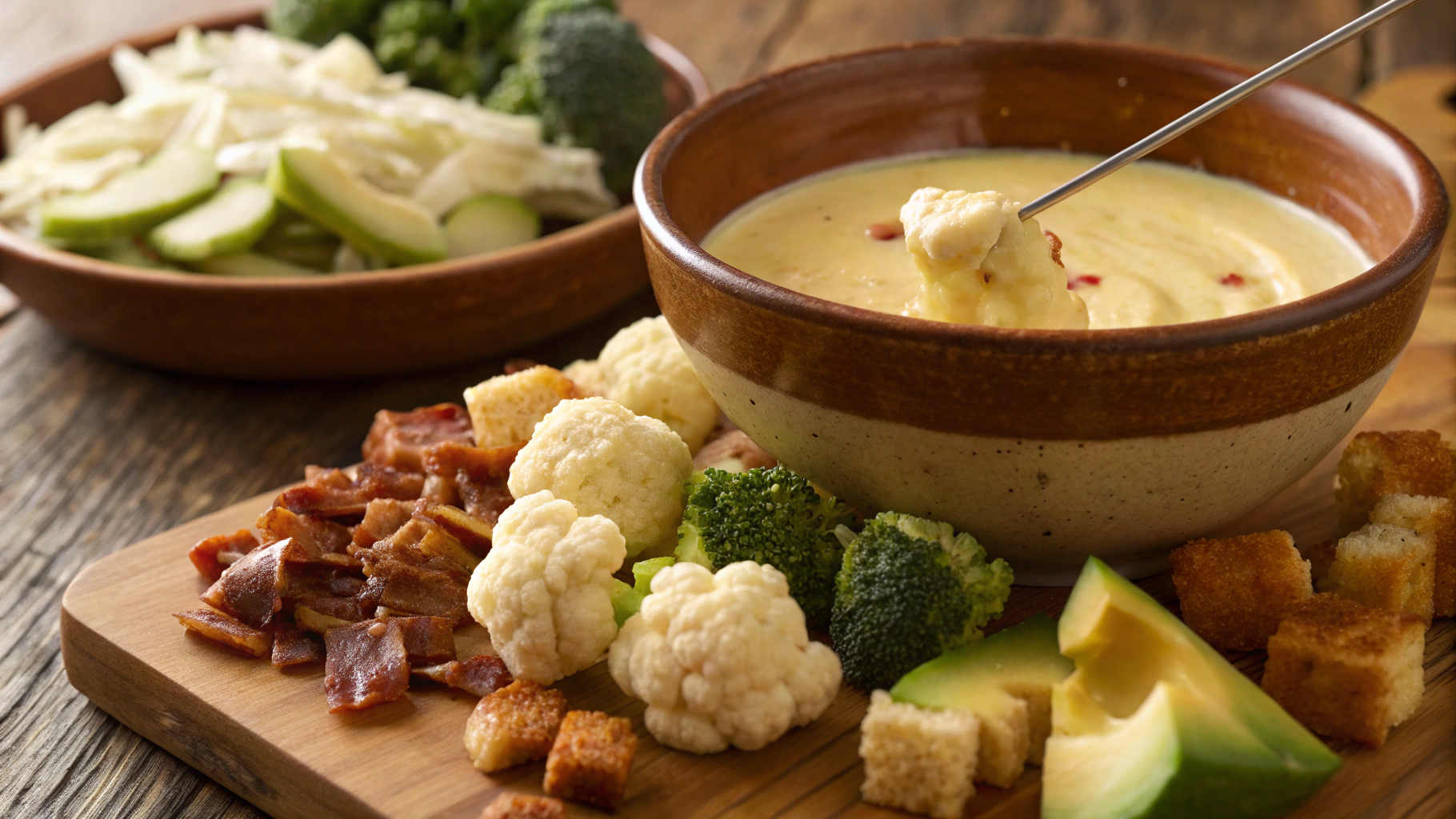 Keto Cheese Fondue