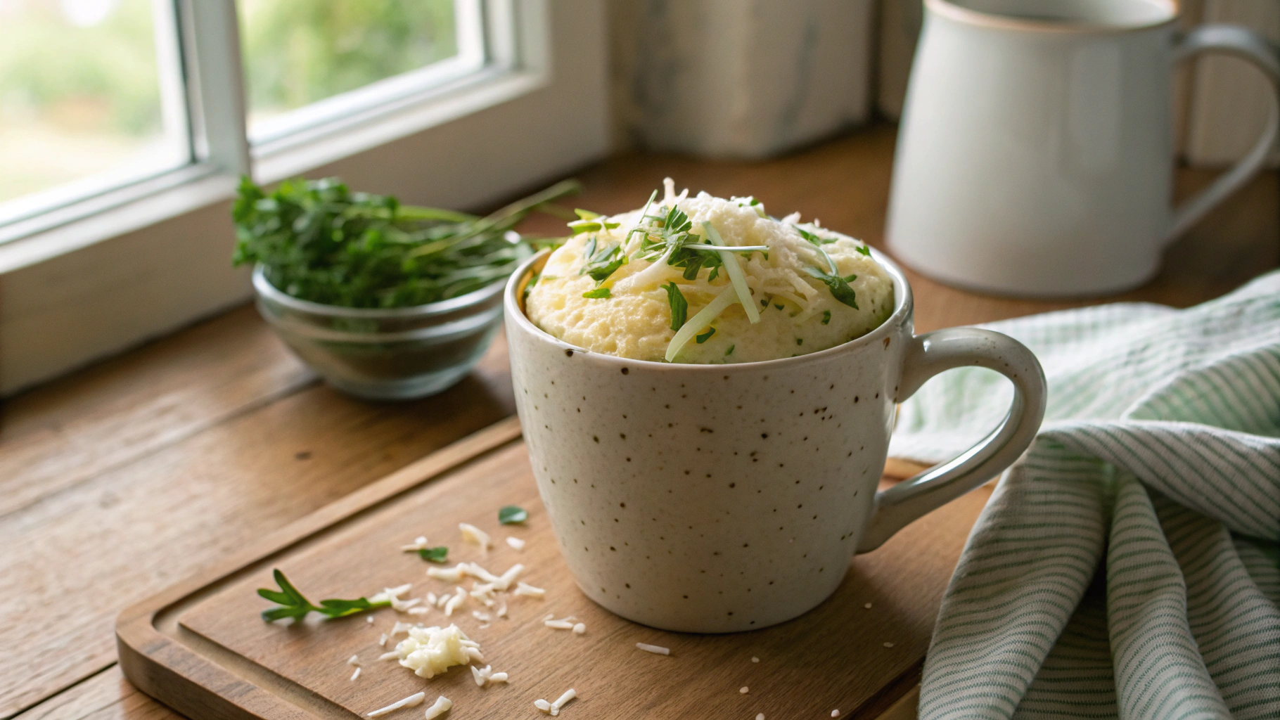Keto Cheese Mug Bread