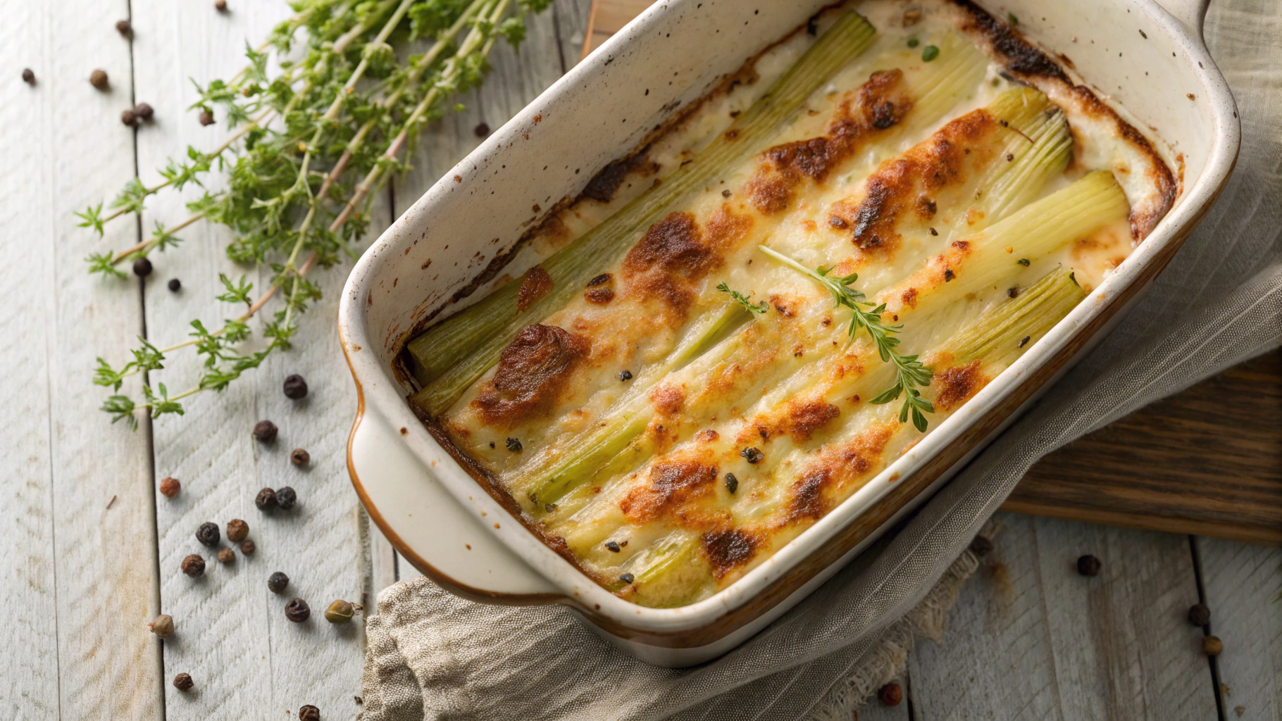 Keto Cheesy Baked Celery with Pancetta