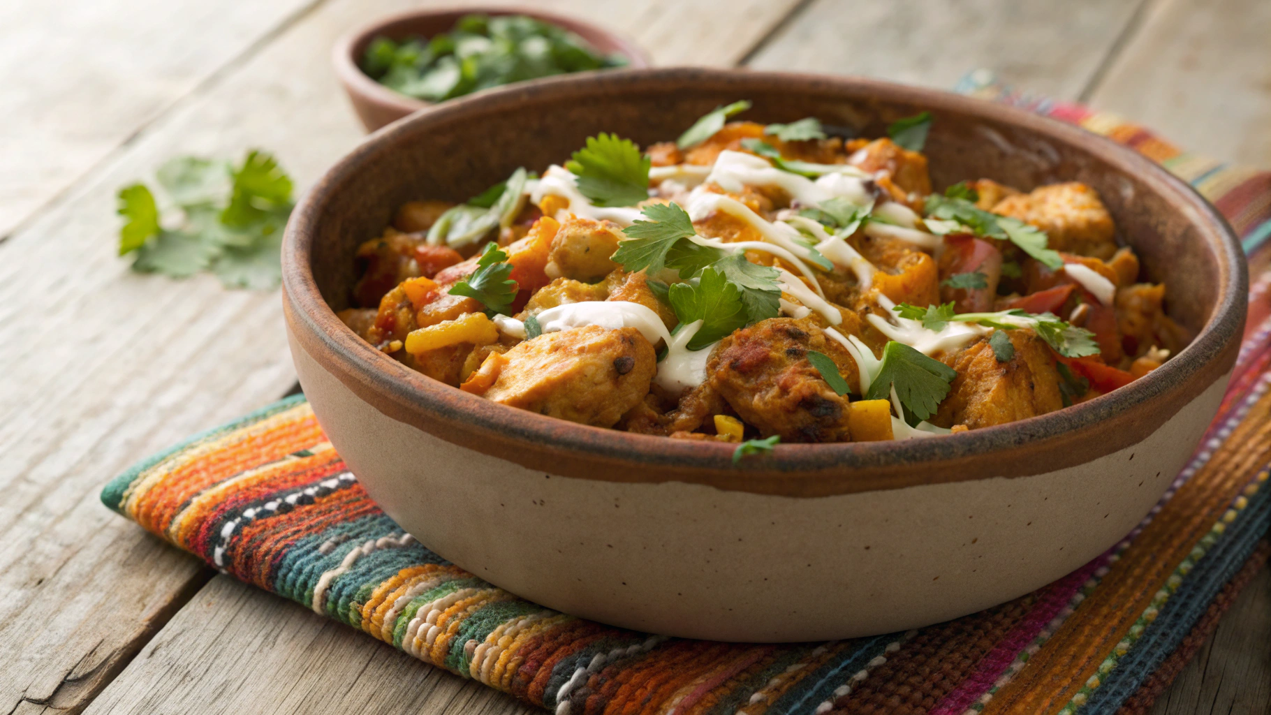 Keto Cheesy Chicken Chili Skillet