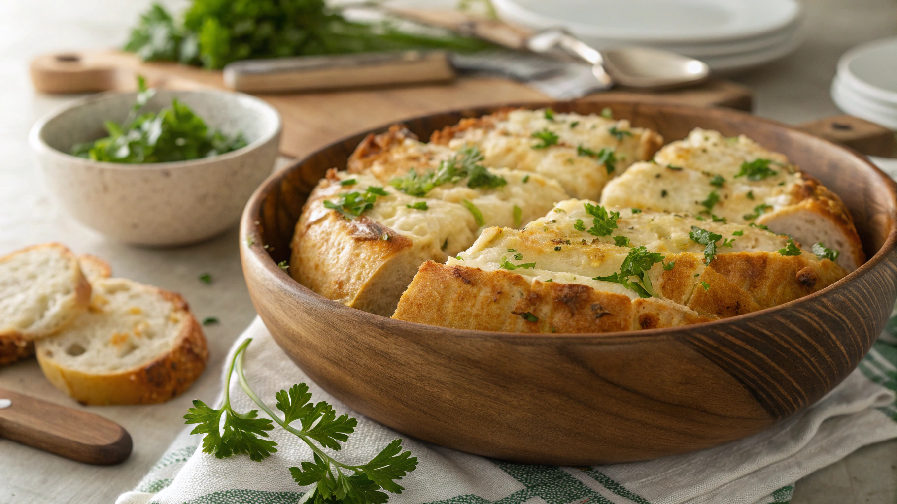 Keto Cheesy Garlic Bread