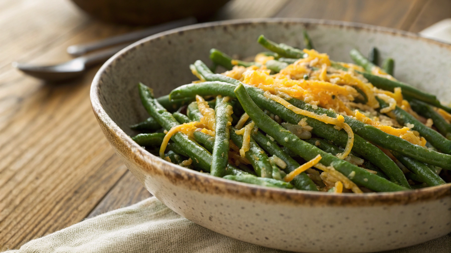 Keto Cheesy Green Beans