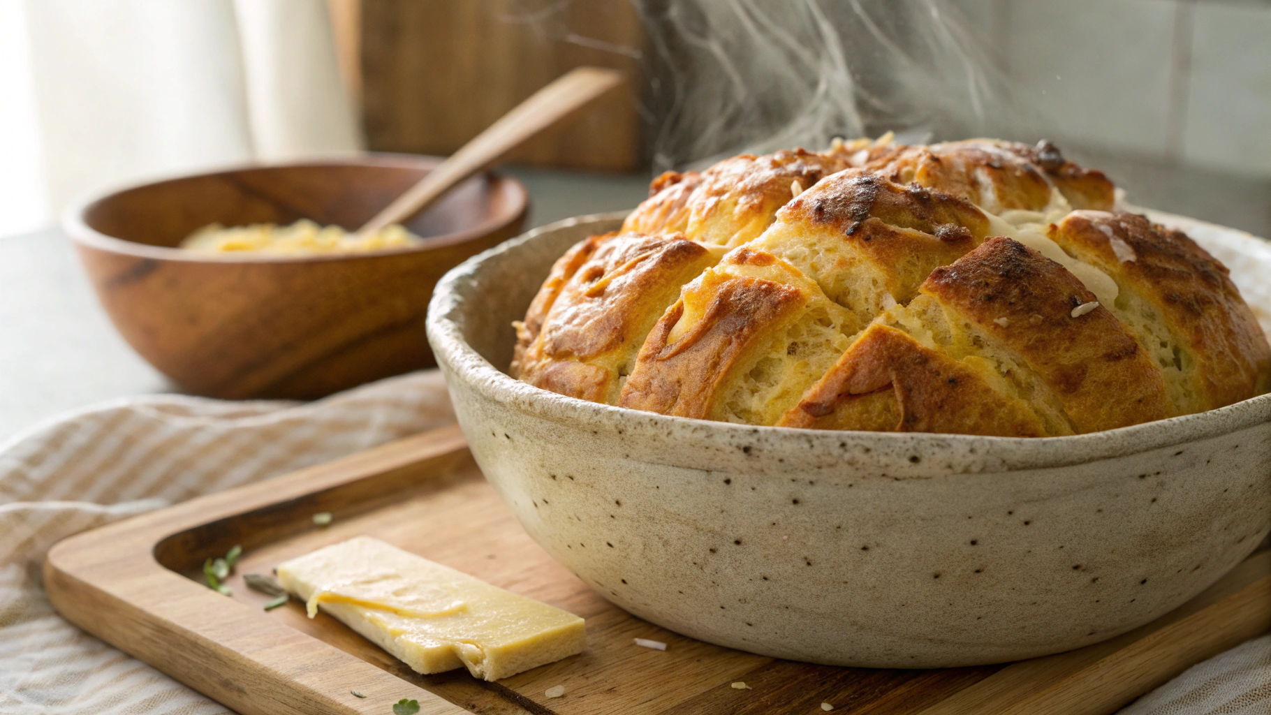Keto Cheesy Pullapart Bread