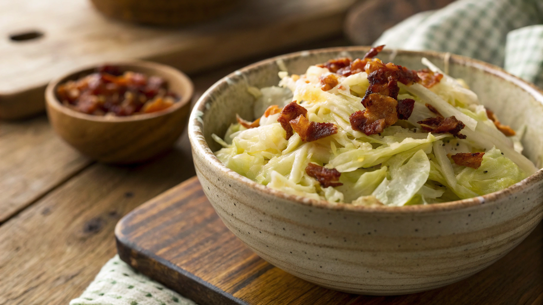 Keto Cheesy Skillet Cabbage