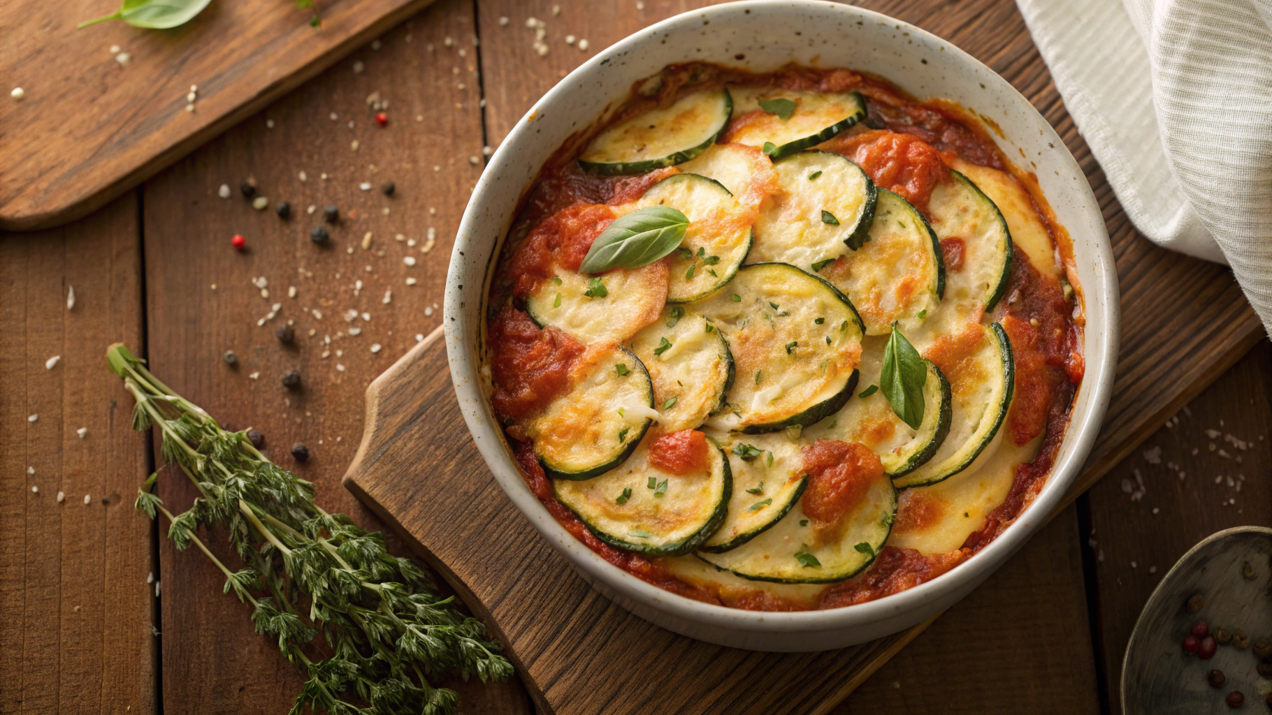 Keto Cheesy Zucchini Bake