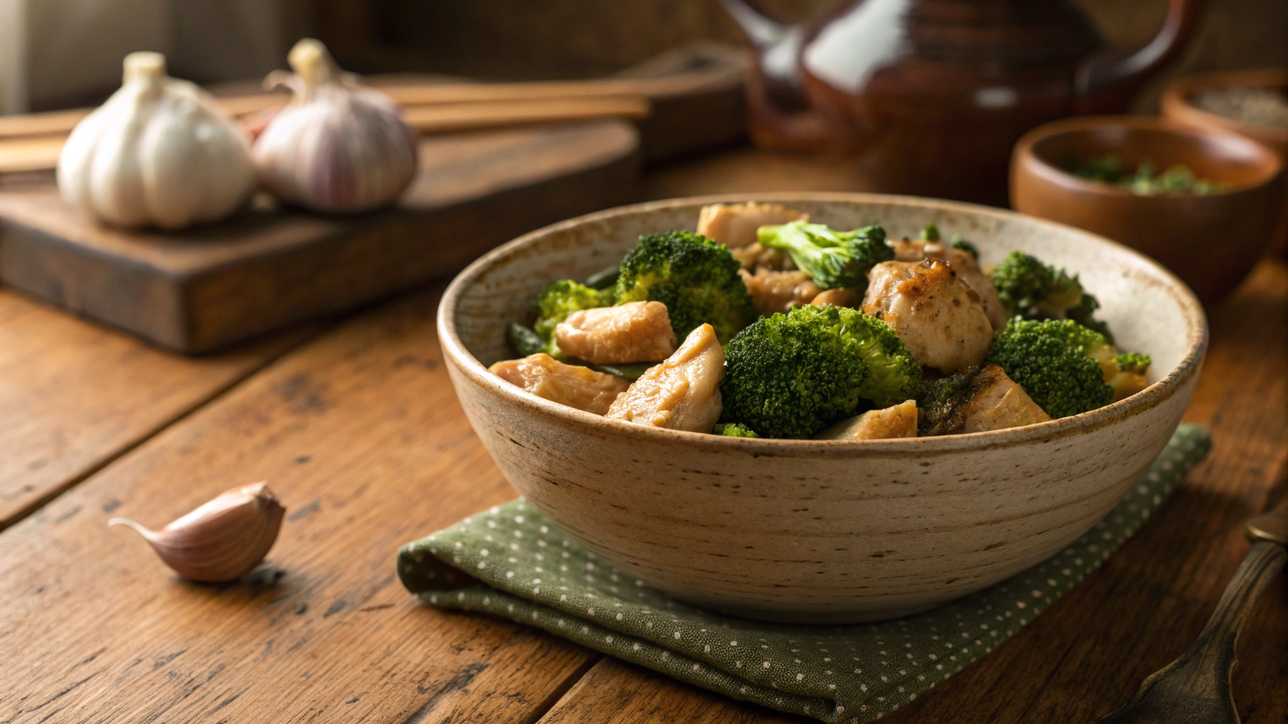 Keto Chicken and Broccoli with Olive Oil