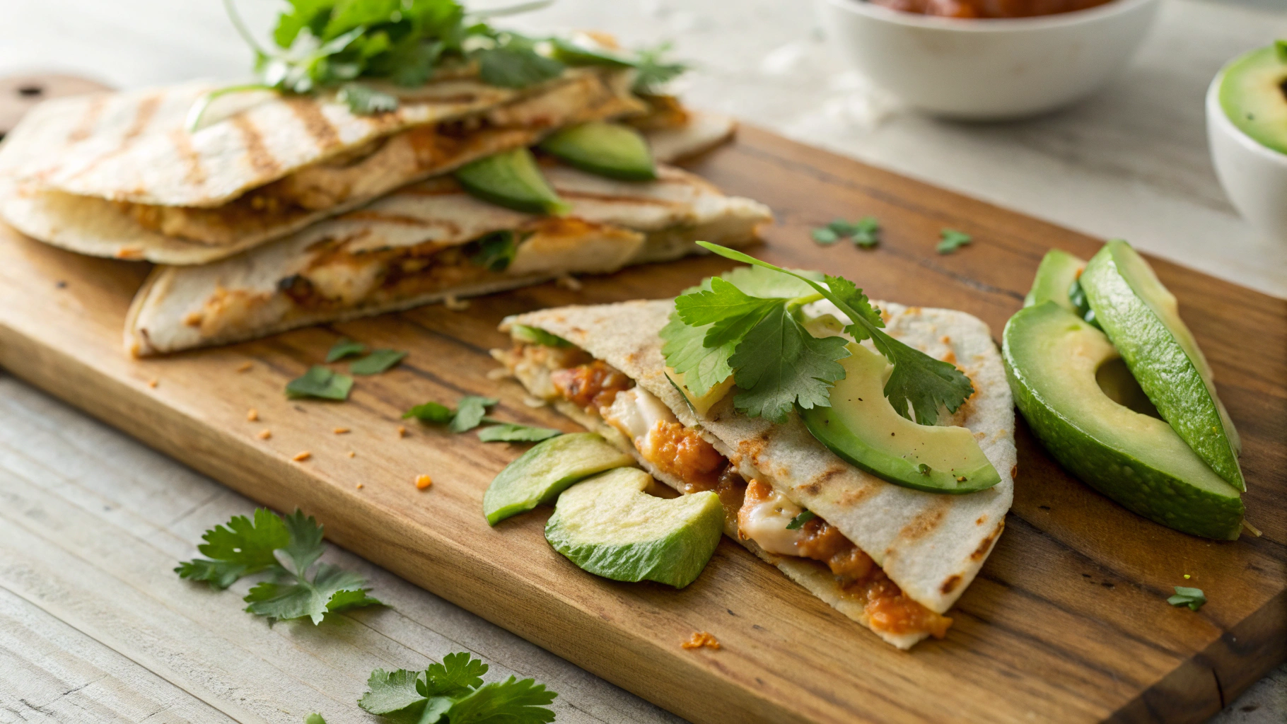 Keto Chicken and Cheese Quesadilla