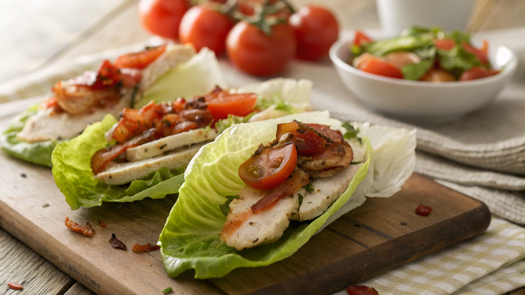 Keto Chicken BLT Wrap