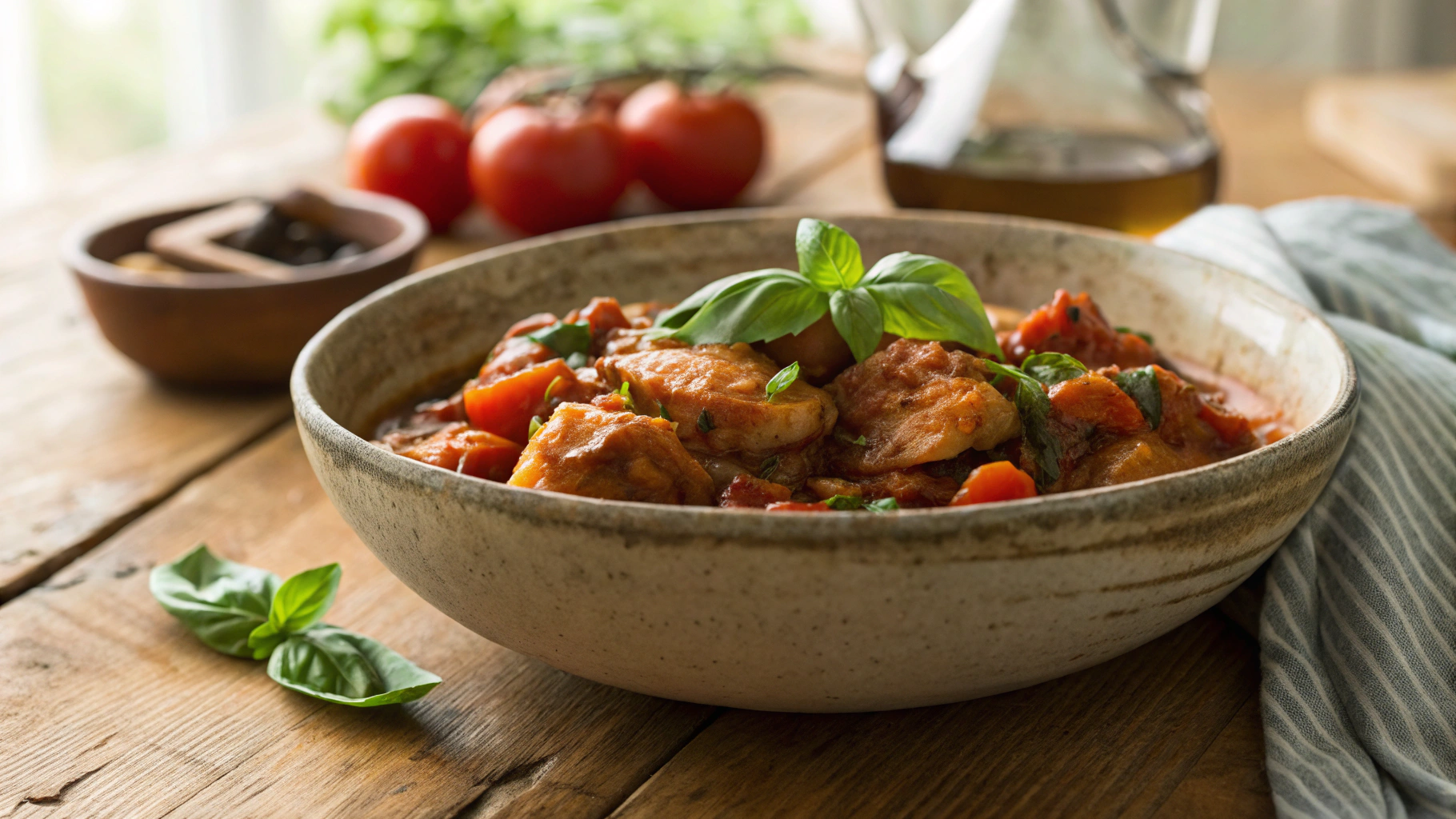Low Carb Chicken Cacciatore Stew