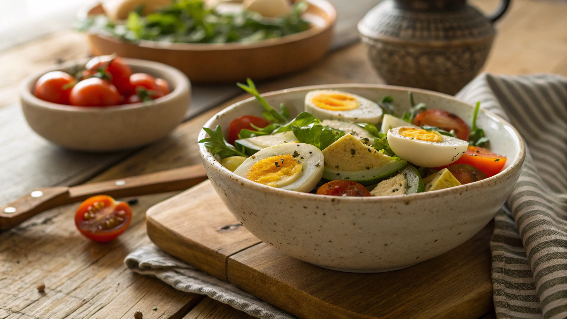 Keto Chicken Caesar Hard Boiled Egg Bites