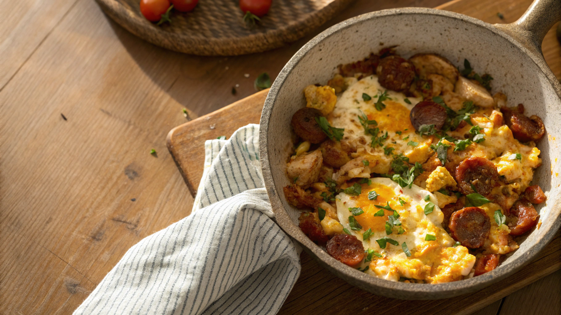 Keto Chicken Chorizo Breakfast Skillet