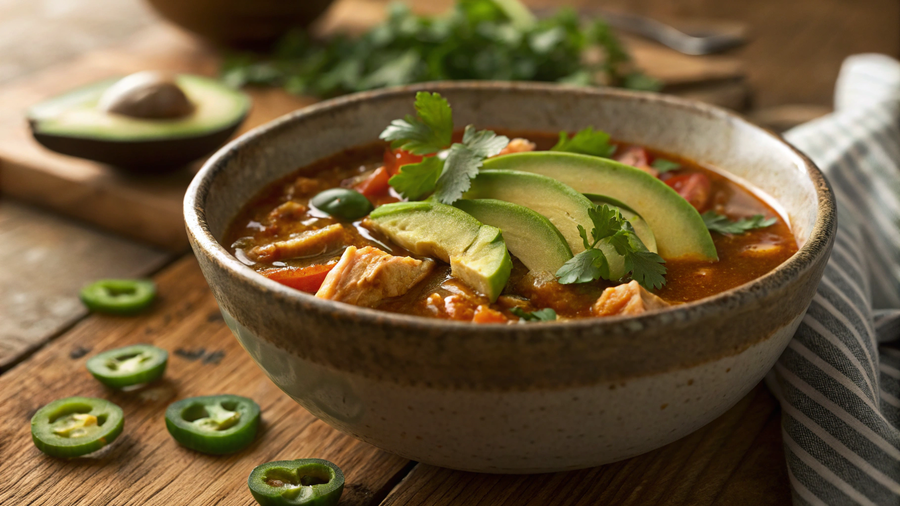 Keto Chicken Fajita Soup