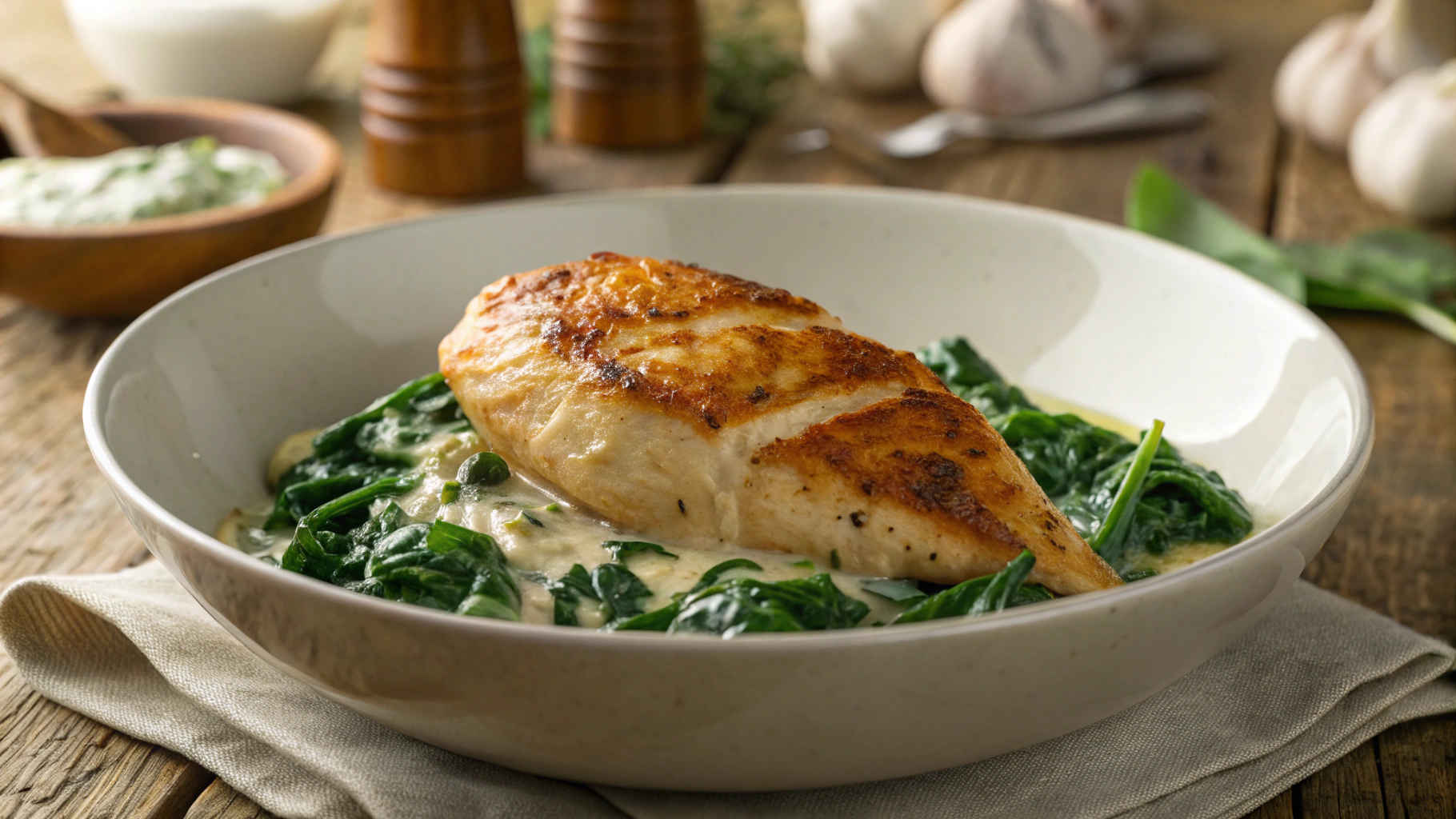 Keto Chicken Florentine