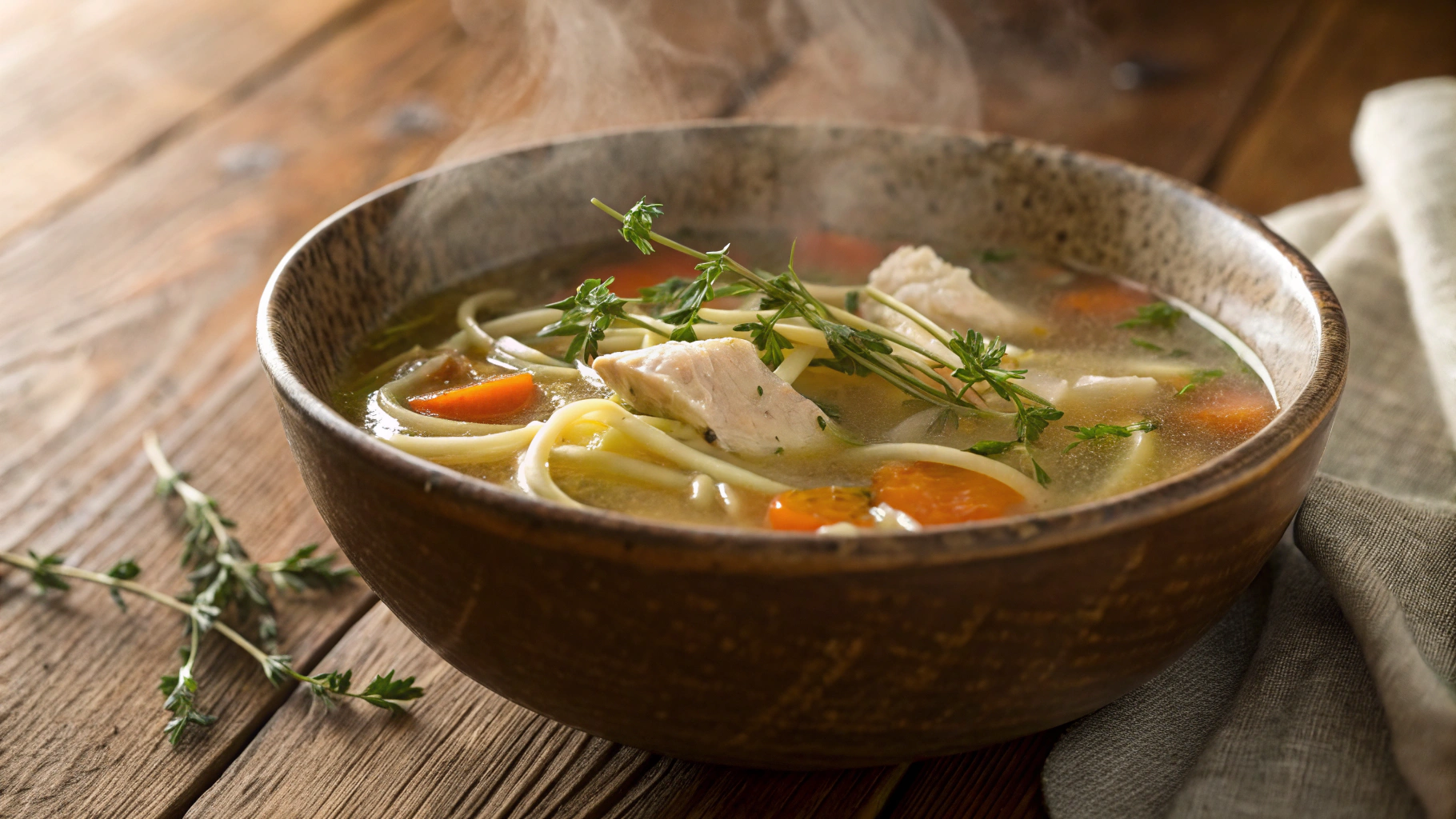 Keto Chicken Noodle Soup