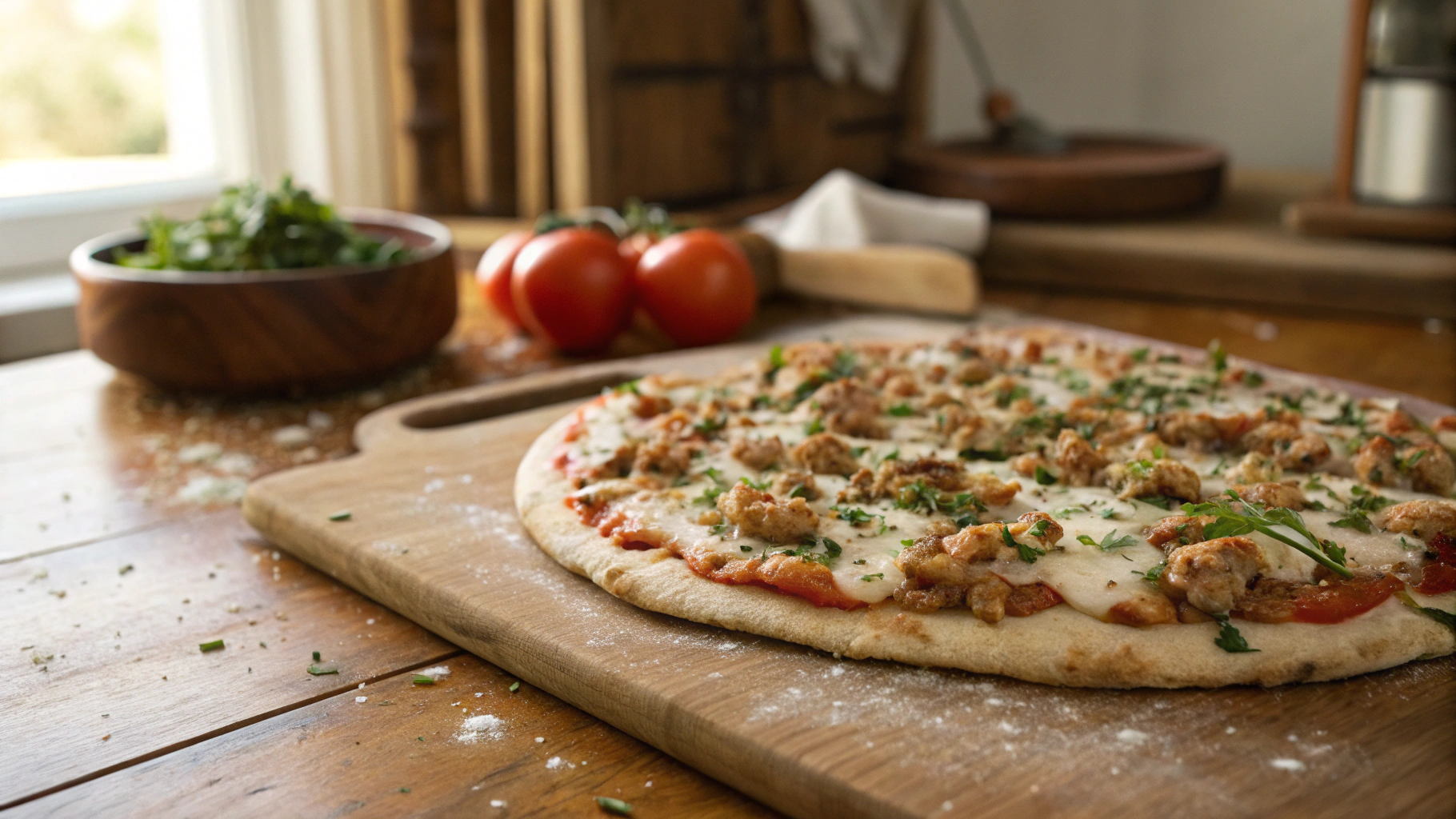 Keto Chicken Pizza Crust