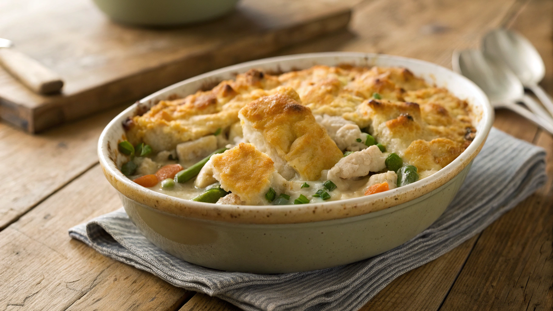 Keto Chicken Pot Pie Casserole