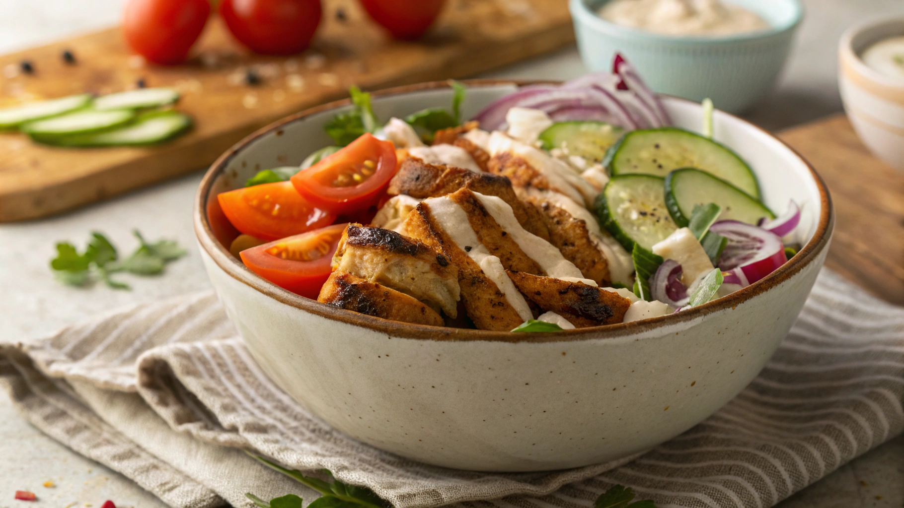 Keto Chicken Shawarma with Flatbread