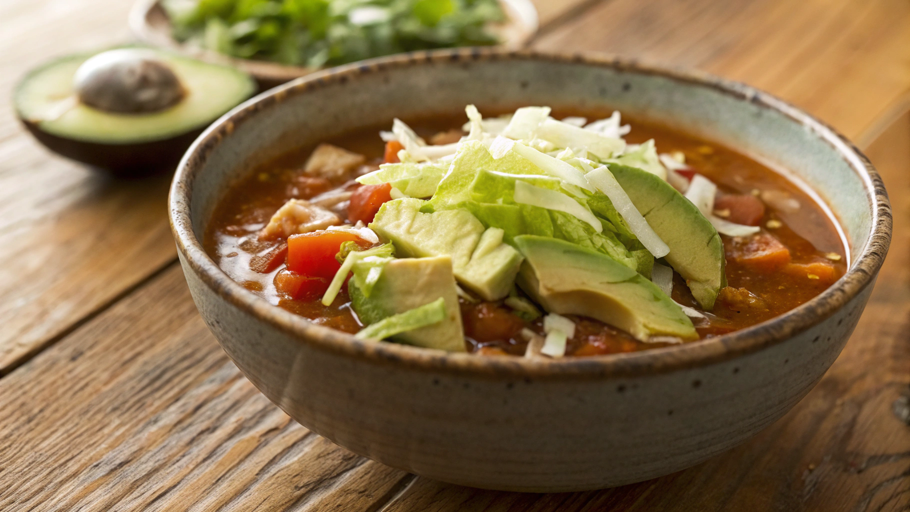 Low Carb Chicken Tortilla Soup