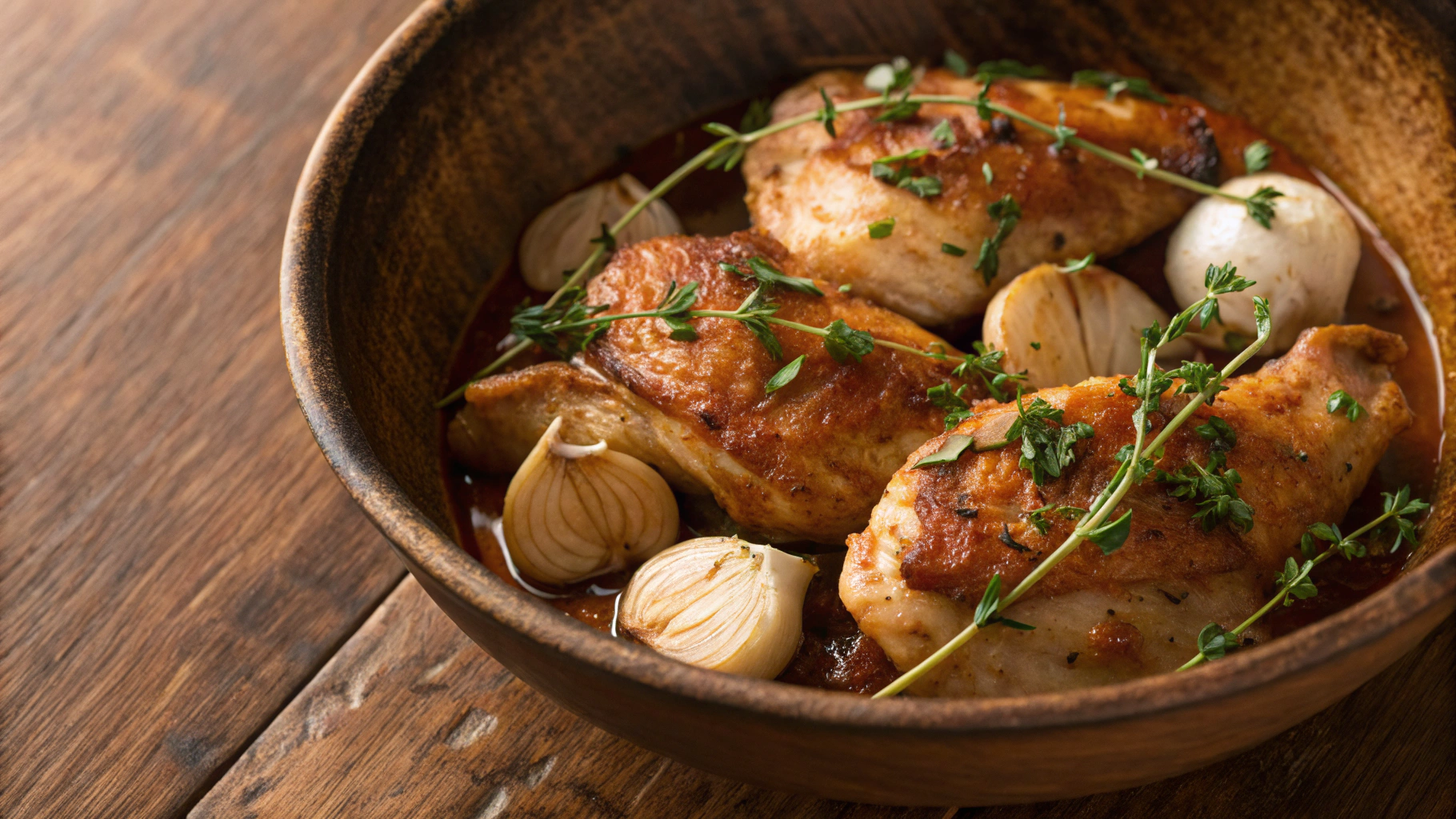 Keto Chicken with Forty Cloves of Garlic