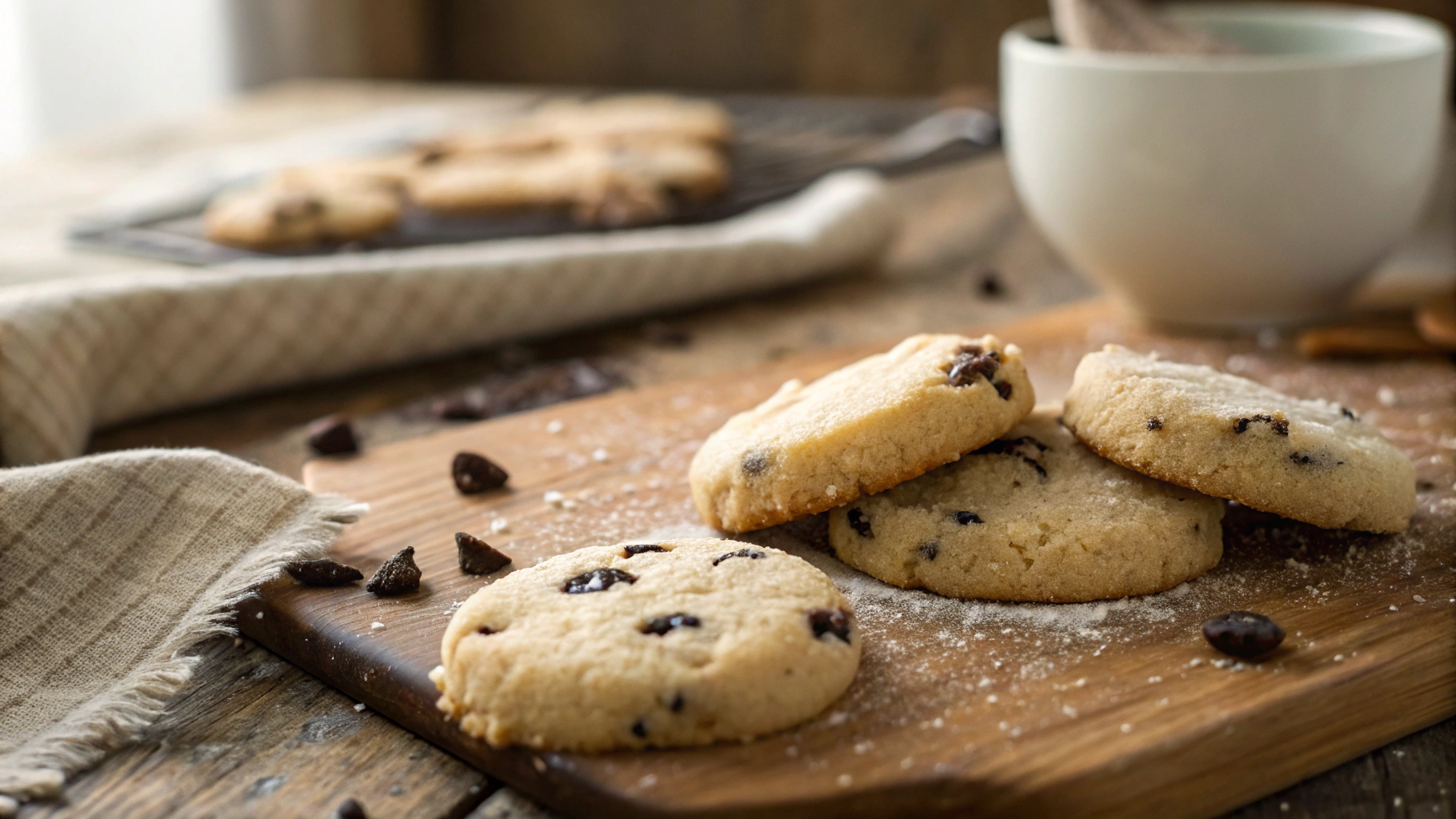 Keto Choc Chip Shortbread
