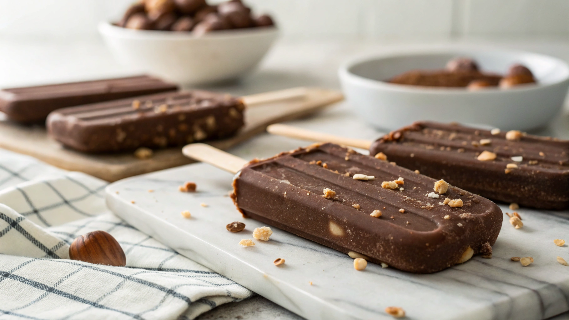 Keto Chocolate And Hazelnut Cream Cheese Lollies