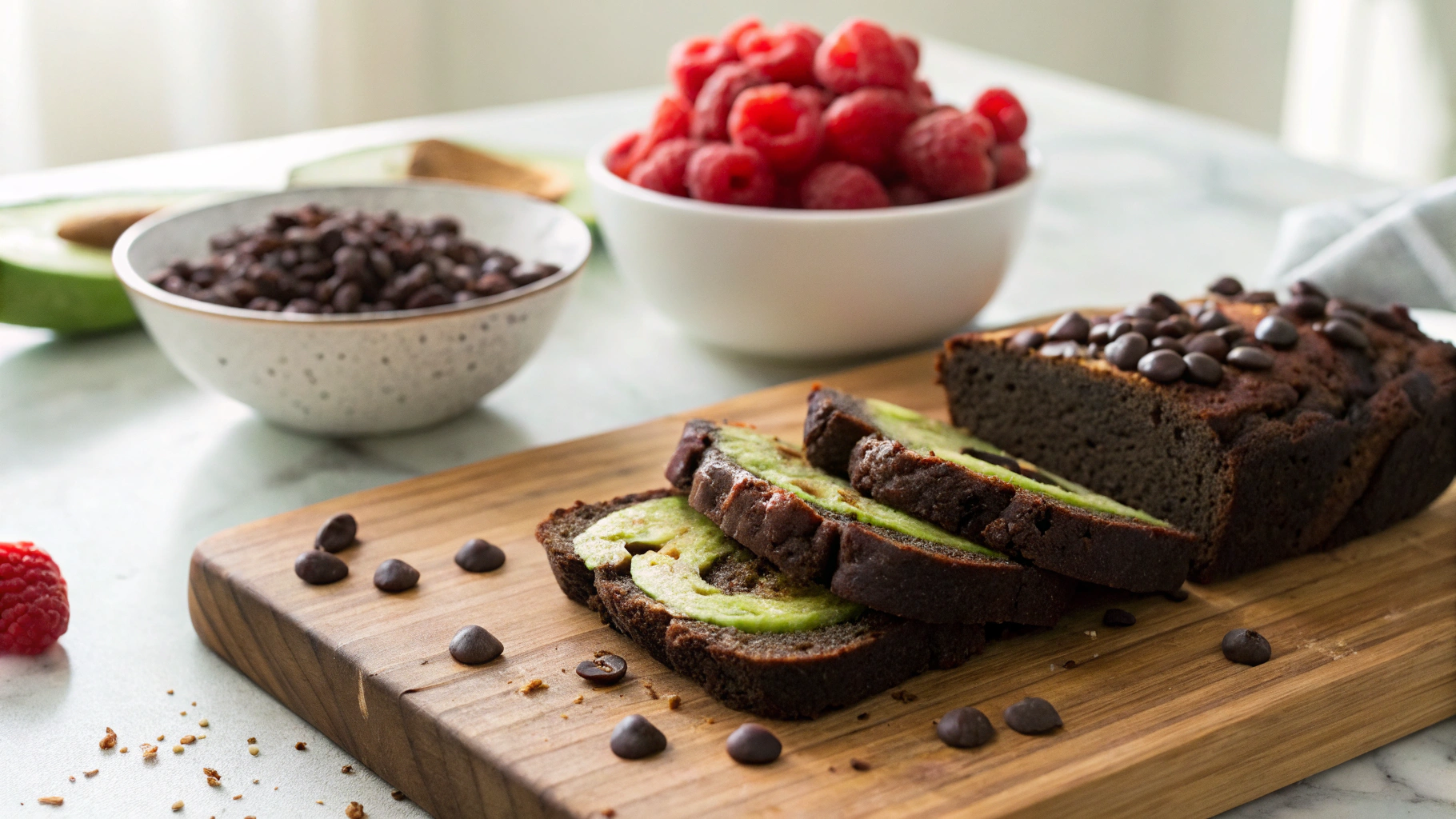 Keto Chocolate Avocado Bread
