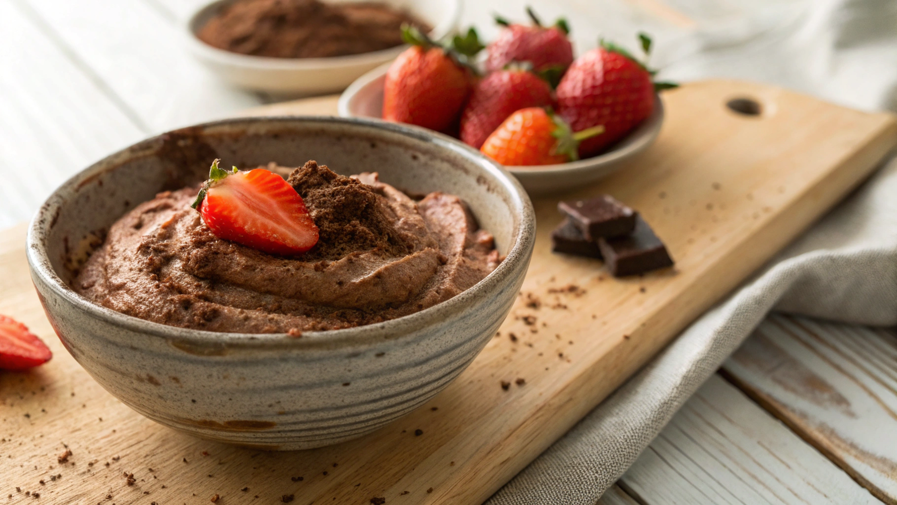 Keto Chocolate Avocado Dessert Hummus