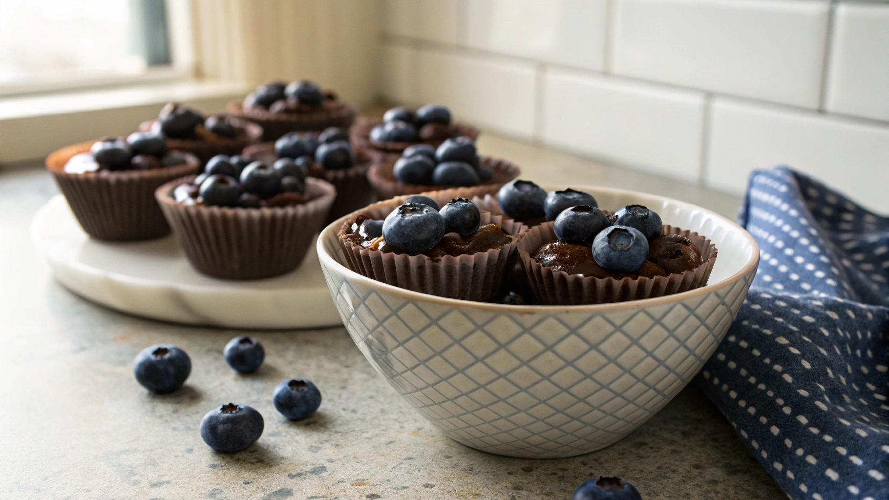 Keto Chocolate Blueberry Cups