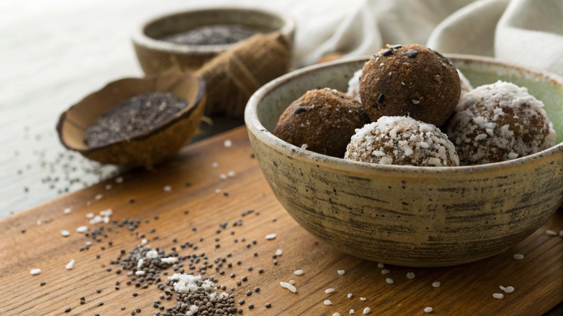 Keto Chocolate Chia Energy Balls