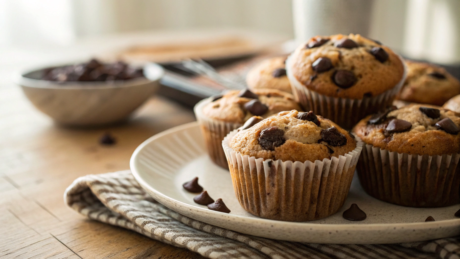 Keto Chocolate Chip Muffins