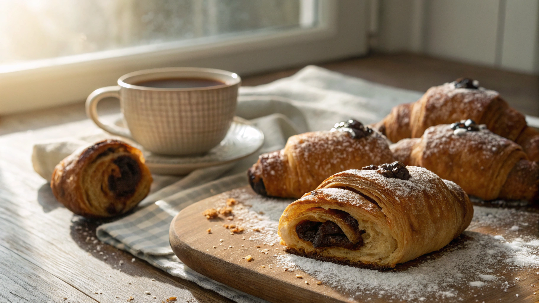Keto Chocolate Croissants