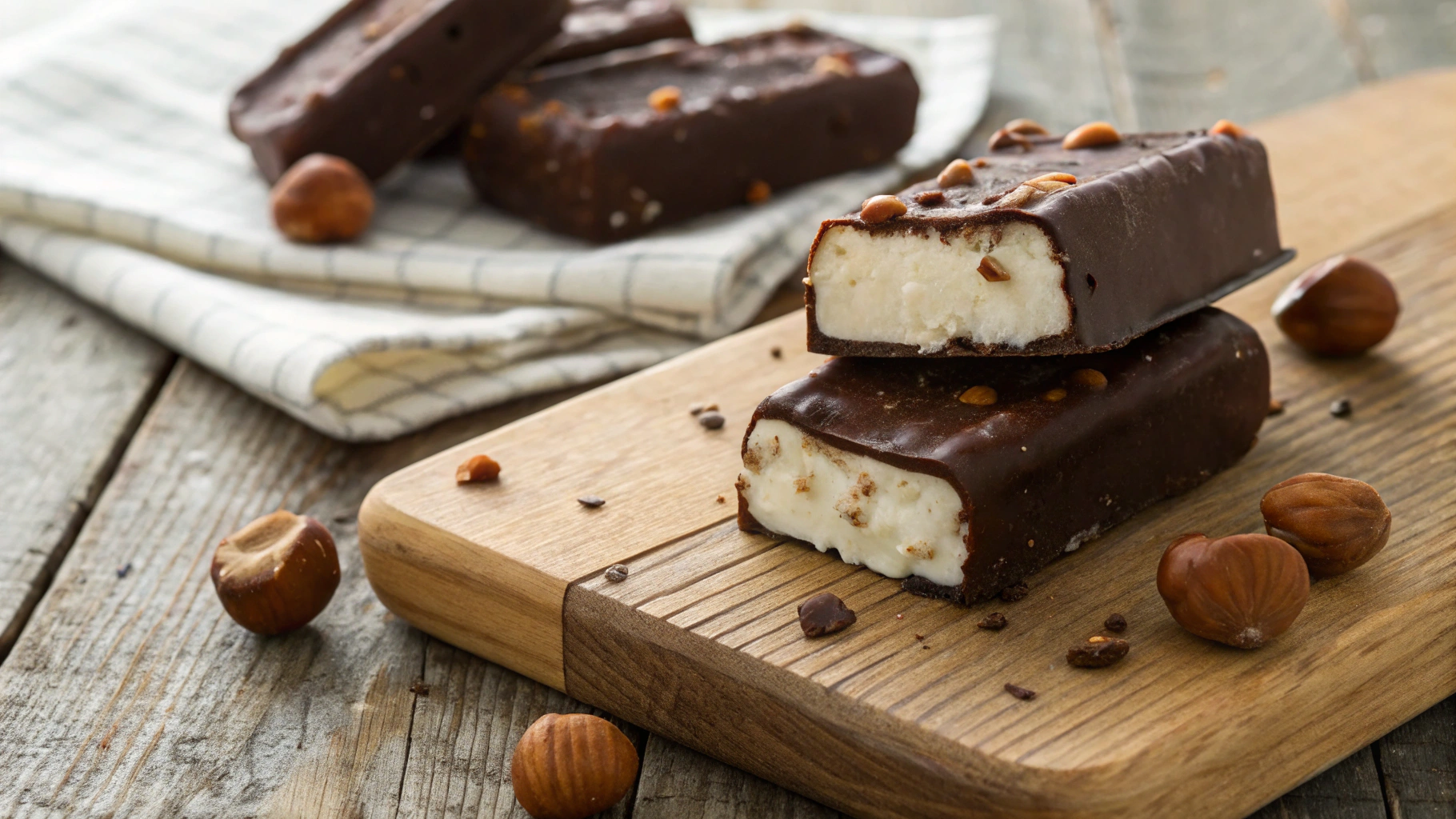Keto Chocolate Crunch Ice Cream Bars