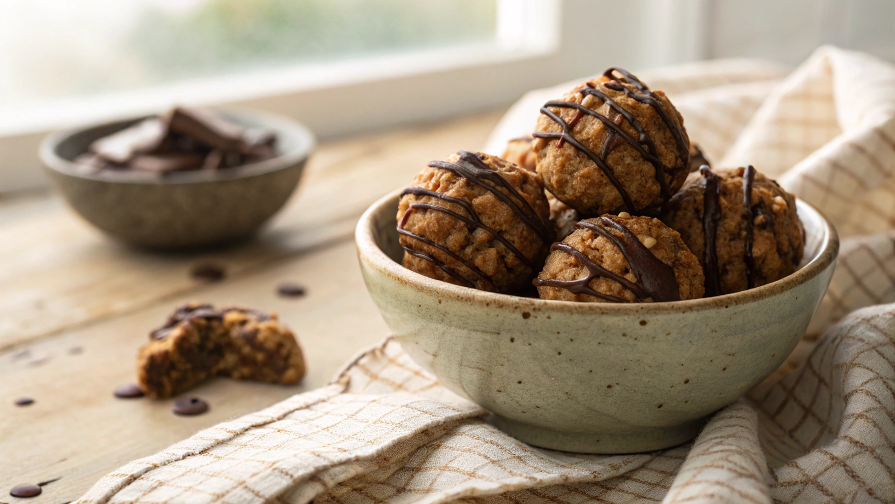 Keto Chocolate Granola No Bake Cookies