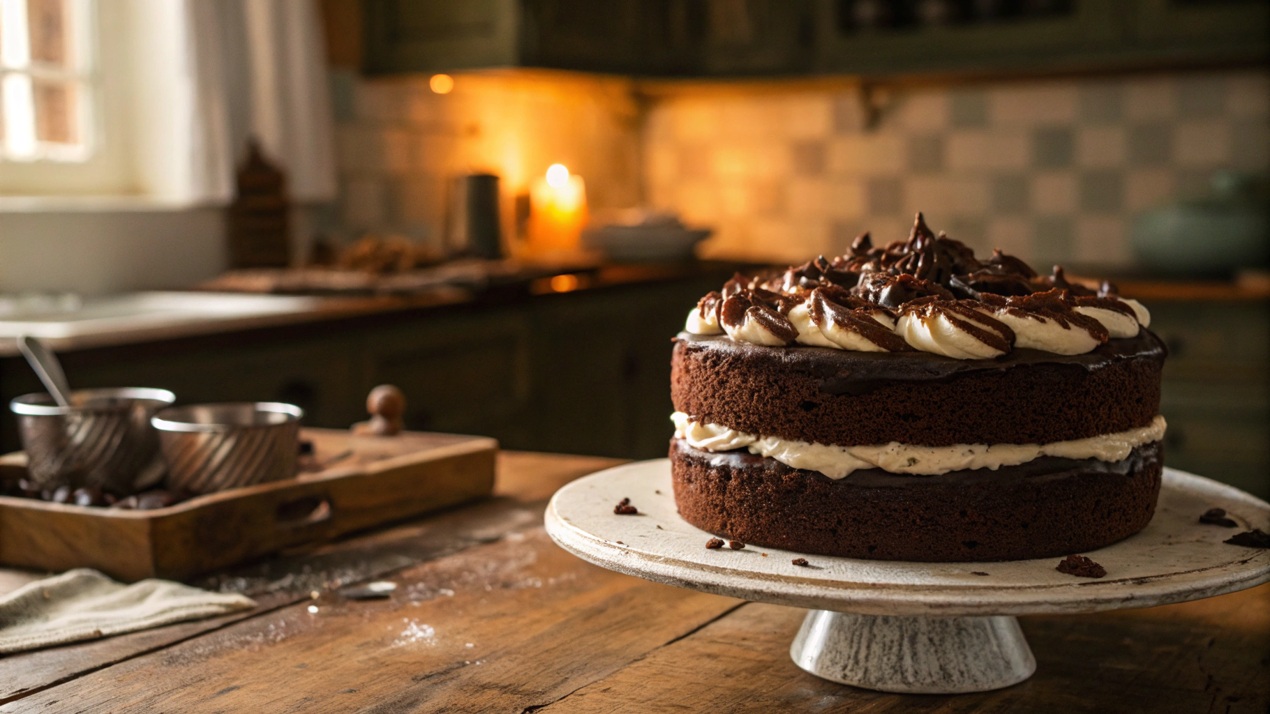 Low Carb Chocolate Mocha Cake