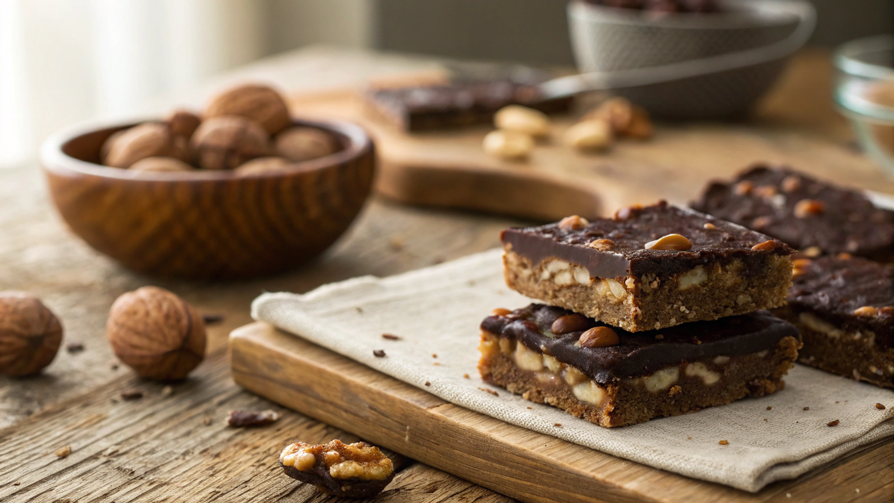 Keto Chocolate Nut Bars