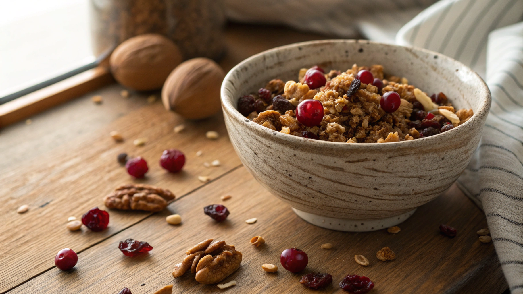 Low Carb Chocolate Orange Granola Cereal